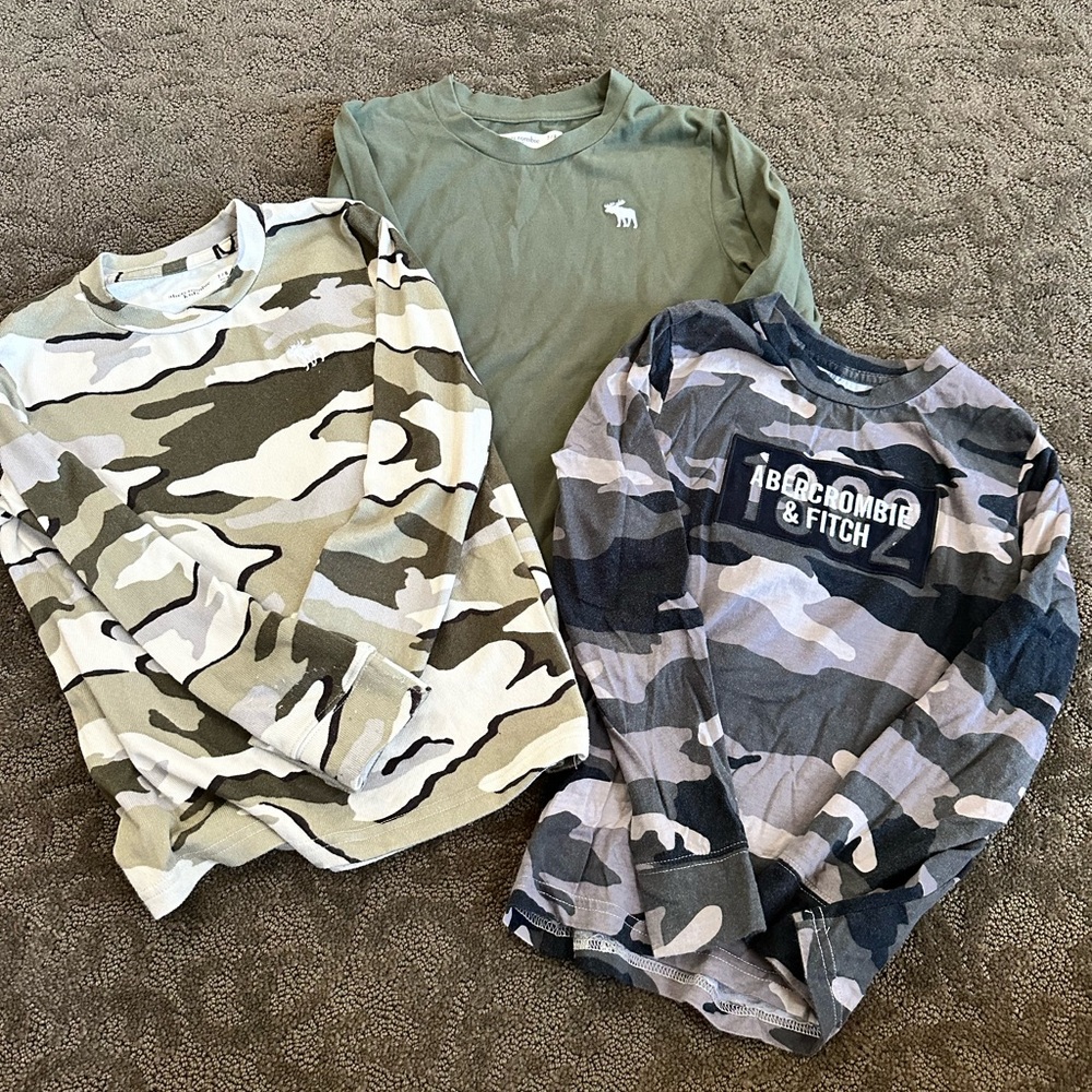 Abercrombie & Fitch Kids Long Sleeve Shirts- 3
